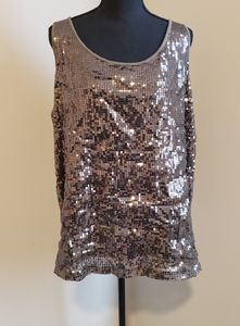 Army Green Sequined Tank